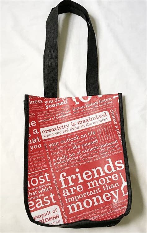 Lululemon Red Eco Lunch Small Shopping Bag Tote Shoulder Reusable bag #Lululemon #eco # ...