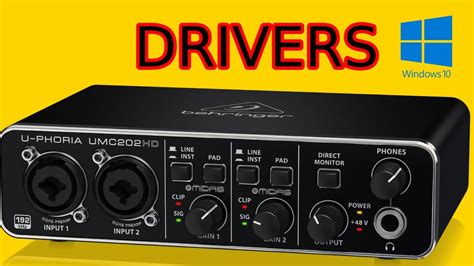 Descargar e instalar los DRIVERS de la interfaz BEHRINGER UMC202HD ...