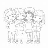 Dibujo De Chicas Para Colorear Páginas Imprimibles Descarga Gratuita  sketch template