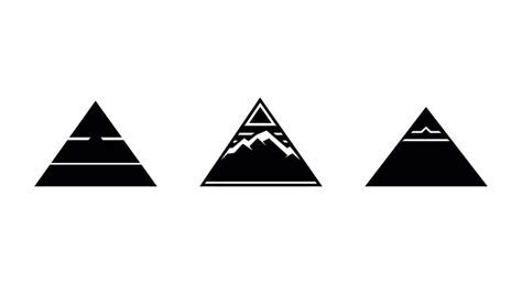 Premium Vector | Travel destinations pyramid silhouette set