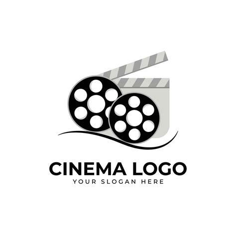 Cinema logo and movie maker logo vector template on white background ...