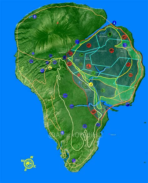 Edit #5: Realistic Isla Nublar map | Fandom