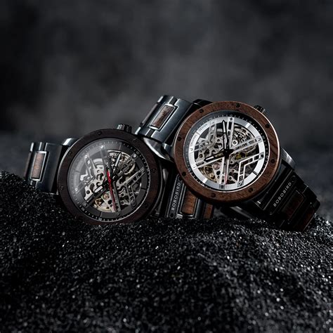 Skeleton Watches Automatic Mechanical Men's Wooden Watches, 58% OFF