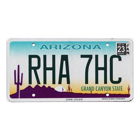 2023 Arizona #RHA7HC | Best License Plates