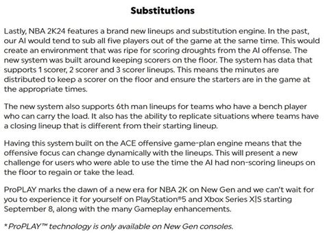 NBA2k24 features a new lineup and substitution engine! #nba2k24 #nba2k ...