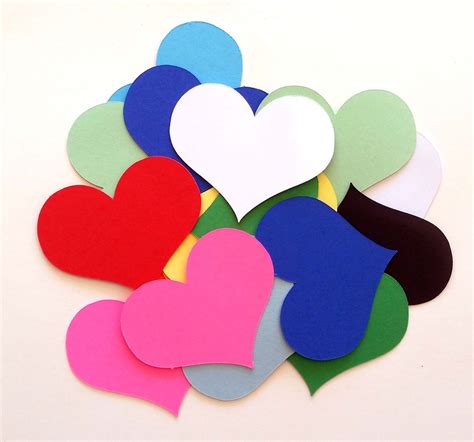 25 pack Heart Paper Cut Out Paper Heart Paper Heart | Etsy