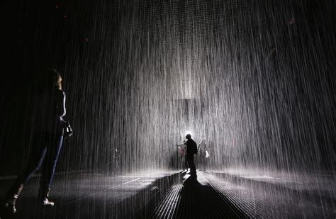 man walking alone in rain