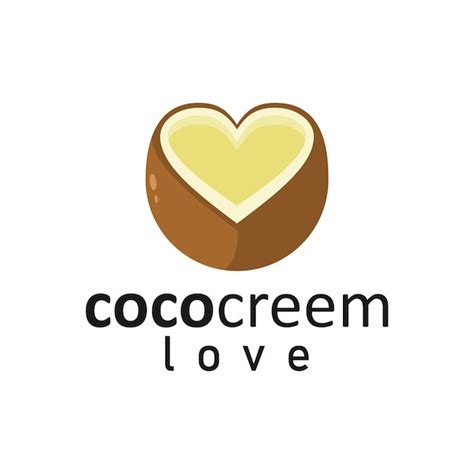 Premium Vector | Coco cream logo design vector