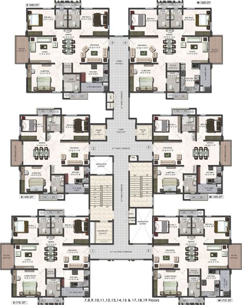 Aparna Serene Park In Kondapur, Hyderabad - Price, Location Map, Floor 0F9 | Building design ...