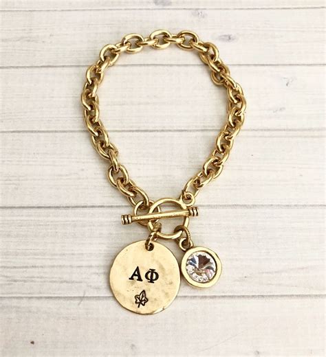 Alpha Phi Bracelet Alpha Phi Jewelry Alpha Phi Charm - Etsy | Alpha phi ...