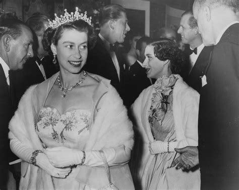 Queen Elizabeth II, her sister, Princess Margaret, and husband Prince ...