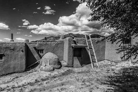 Taos Pueblo, New Mexico, Black and White - Travel Past 50