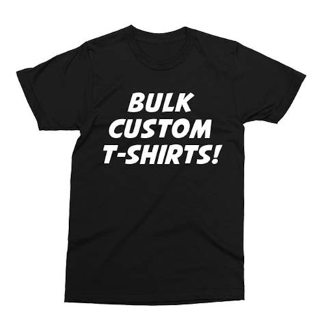 Custom Tshirts Bulk Wholesale Free Shipping Single Ink - Etsy