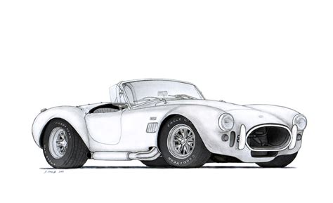 1966 Shelby Cobra 427 Drawing by Vertualissimo on DeviantArt