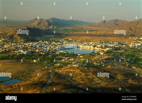 Aerial view of Pushkar, Rajasthan Stock Photo - Alamy