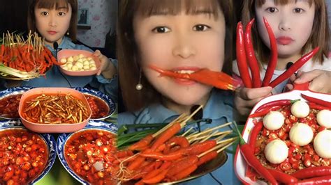 AMSR EP.541 Spicy Eat peppers 🔥 spicy pepper mukbang, too spicy, Eating sounds - YouTube