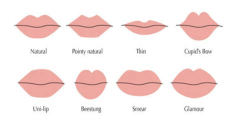 Different lip shapes - merygrade