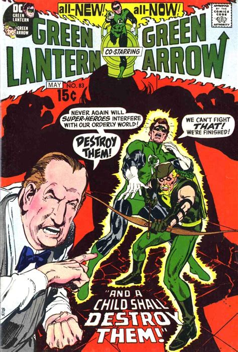 Green Lantern/Green Arrow Vol 2 #83 cover by Neal Adams, May 1971 Dc Comic Books, Comic Book ...