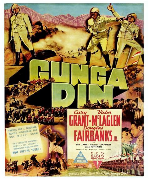 gunga din | Movie posters, Classic films posters, Classic movie posters