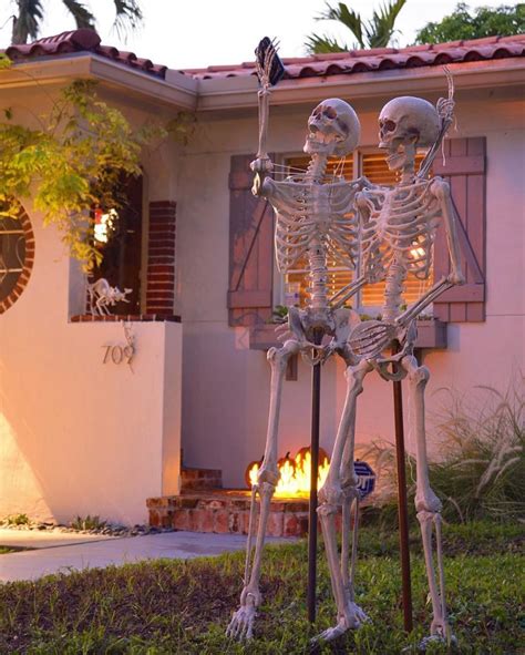 60+ Skeleton Halloween Decoration Ideas for Outdoors