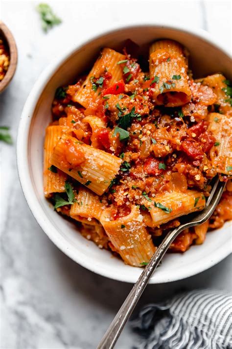 Spicy Italian Sausage and Peppers Pasta Recipe - plays well with butter