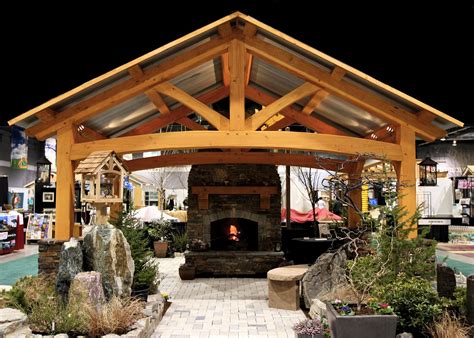 Pin by Jeanne Williams on Timber Frame Pavilions | Backyard pavilion ...