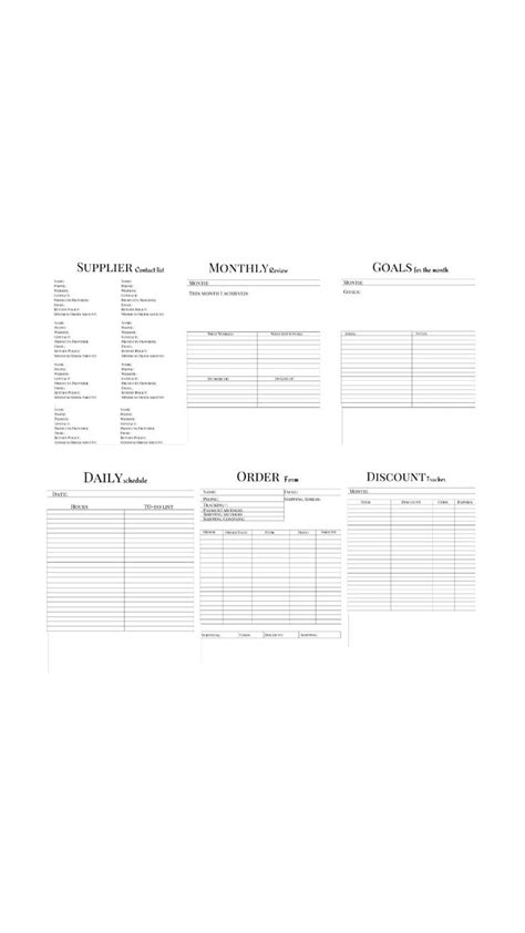 Pin on Printable planners