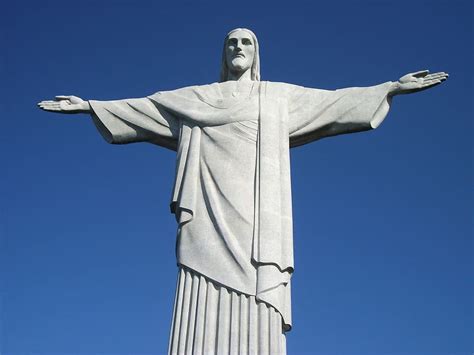 christ the redeemer, wonderful city, blue sky, rj, olympic city, tourism, blue, sky, statue ...