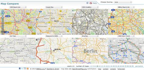 Map Compare - a direct comparison of basemaps and cartogrphic styles ...