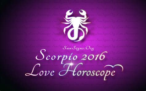 Scorpio Love Horoscope 2016 | Sun Signs | Love horoscope, Scorpio ...