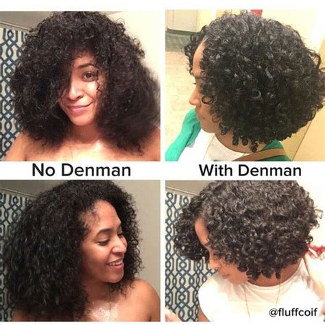 @fluffcoif showing results with a "Denman brush" @denmanbrush ! #curlynatural Natural Hair ...