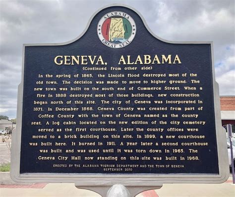 Geneva, Alabama Historical Marker