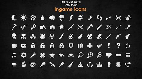 Flat Game Icons Pack in 2D Assets - UE Marketplace