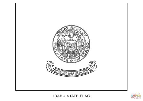 Flag of Idaho coloring page | Free Printable Coloring Pages