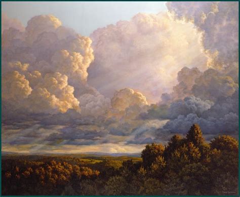 Clouds, Sunlight | Cloud painting, Sky painting, Landscape art painting