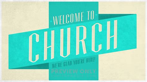 Illustrated Banner - Welcome To Church - Title Graphics | Igniter Media