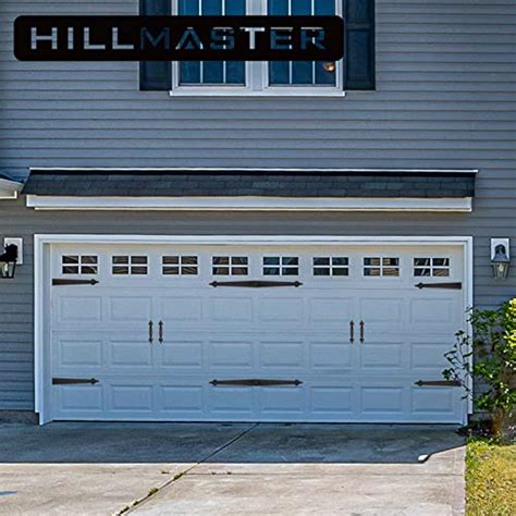 HILLMASTER Decorative Magnetic Garage Door Hinges Hardware, 12 Pieces ...