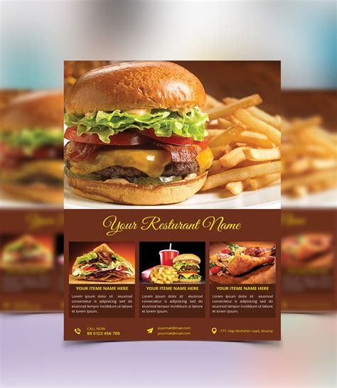 Food flyer and Menu Template on Behance