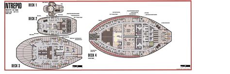 Intrepid class deck 1-4 | Star trek ships, Trek deck, Starfleet ships