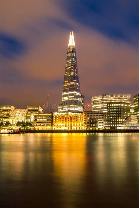 The Shard at night stock image. Image of bridge, london - 41909025