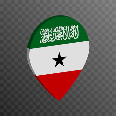 Map pointer with Somaliland flag. Vector illustration. 17228557 Vector ...