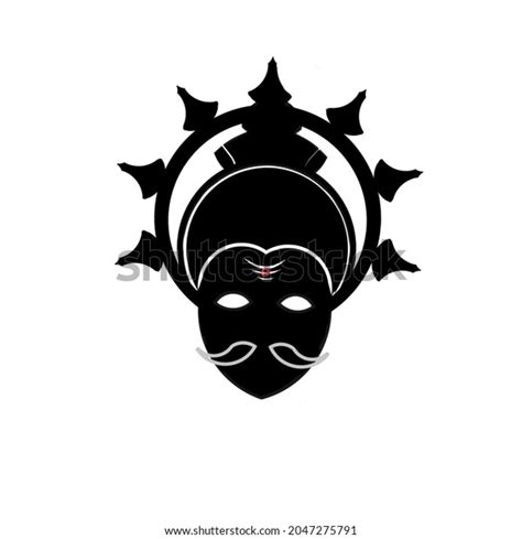 3 Ravan Face Outline Images, Stock Photos, 3D objects, & Vectors ...