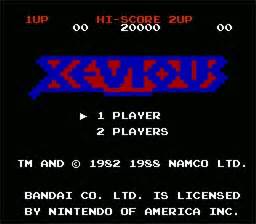 Xevious NES