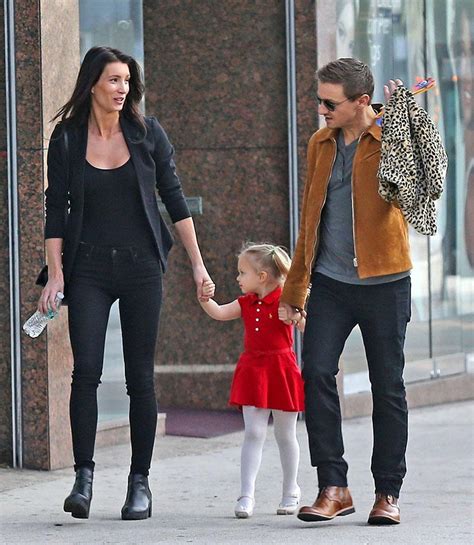 Consciously Co-Parenting! Jeremy Renner & Ex Reunite With Daughter