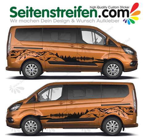 Ford Transit Custom Black Forest Edition - Graphics Decals Sticker Kit ...