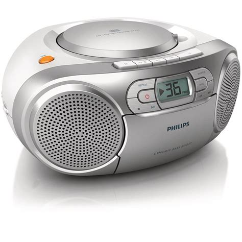 Philips Az127 Portable Boombox/CD Player FM Radio/Cd-R/Cd-Rw Cassette/Tape Deck | eBay