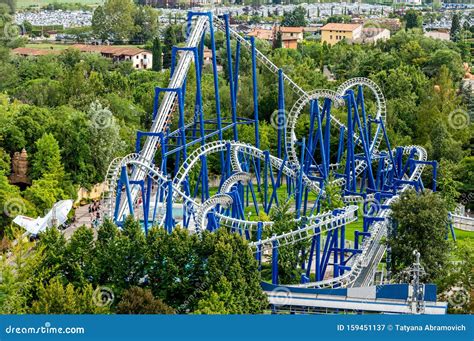 The Blue Tornado - Gardaland - Castelnuovo Del Garda Editorial Photo ...