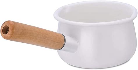 Amazon.com: YumCute Home Enamel Milk Pan with Dual Pour Spout Butter Warmer Milk Pot for Stove ...