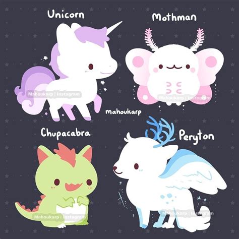 Image may contain: text | Cute fantasy creatures, Cute kawaii drawings ...