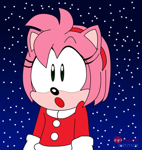 Amy Rose in Winter Outfit by WindowsXPFan232 on DeviantArt